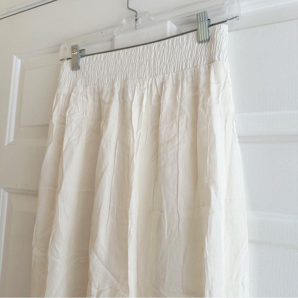 & Other Stories Cream Midi Skirt - Picture 2 of 7